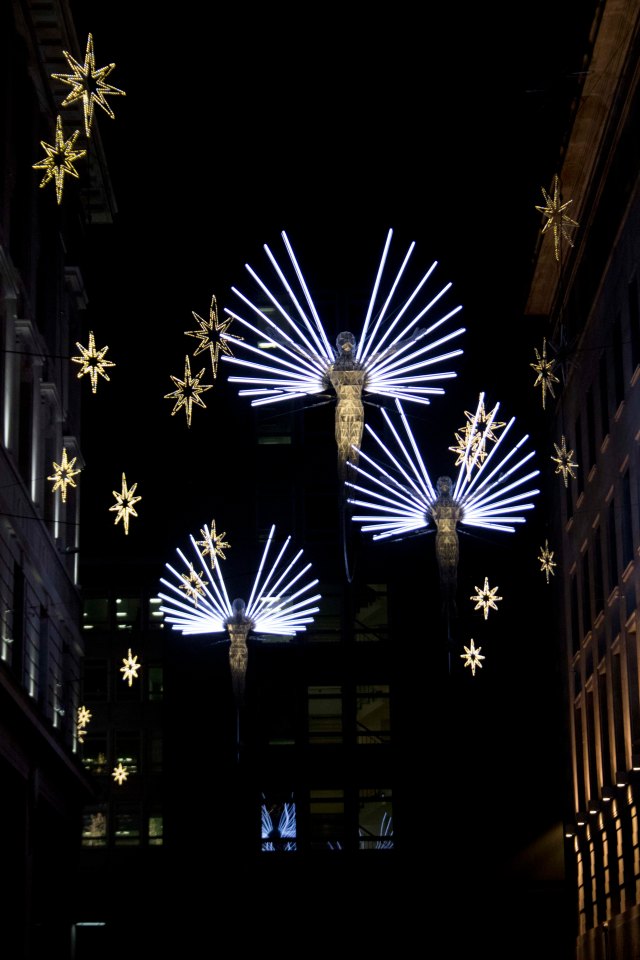 Christmas Angels near Piccadilly Circus
